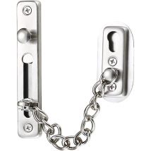 Gotrays - Sicherheitskette, Türkette Aus Edelstahl 304, Türschlosskette Mit Schrauben, Gebürstetes Chromsilber