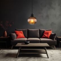 Pendelleuchte Hängelampe Deckenleuchte Esszimmerleuchte Küchenlampe Schwarz-matt