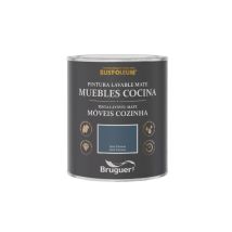 Pintura antihumedad azul océano 750 ml – Esmalte para muebles – Acabado mate duradero – Ideal para armarios y molduras