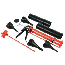 Concept – Pointing Grouting Gun 210018 – Essential Tool for DIY and Trade Professionals – Supplied with Nozzles and Mixing Paddle