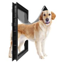 Flasidu - Barrière Pour Chien - Dimensions : 51 × 38 Cm - Cadre En Abs Haute Résistance, Plaque De Réinitialisation Magnétique