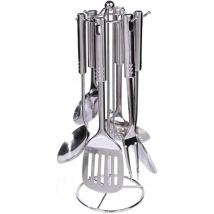 Juego De Utensilios De Cocina De 7 Piezas, De Acero Inoxidable, Aptos Para Lavavajillas, Fáciles De Limpiar, Para Cocinar Todo Tipo De Alimentos.