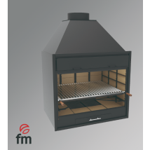 Barbacoa de carbón BF-90 – Acero 4 mm – Parrilla inoxidable 885 x 665 mm – Pintura anticalórica 800 oC – Peso 190 kg