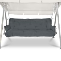 Cuscini Per Dondoli E Altalene Da Giardino Flair Hs - 2 Braccioli E Un Soffice Cuscino Grande Grigio Grafite - Beautissu