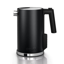 Graef – Black Kettle WK902 – 1.25L Capacity – Double-Walled – Temperature Control – Removable Lime Filter – 360° Central Contact
