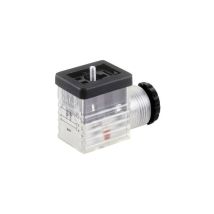 Connettore Per Valvola Trasparente Poli:2 + Pe M2ts2dl1 Htp Contenuto: 1 Pz.