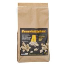 Raiffeisen-waren - 1 Kg (aprox. 80 Unidades) Bolas De Fuego, Encendedores Para Chimeneas, Encendedores Para Hornos De Cera Y Madera Natural