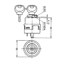 Aptiv - 330332 – Commutateur De Démarrage Merit – 4 Positionen – 2 Stifte