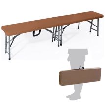 Panca Pieghevole Richiudibile Trasportabile Pic Nic 183 Cm Verdelook - Colore: Marrone