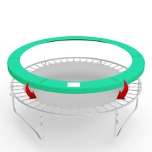 Galactica 8ft Outdoor Round Trampoline Replacement Pad Spring Cover Safety Padding Green