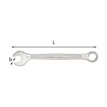 Usag U02850701 Kombinationsschlüssel Mit 6-mm-polygonmaul Länge 115 Mm