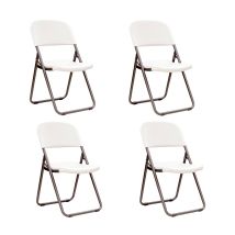Lifetime Kunststoff Klappstuhl, 4er-set 56x50x86 Cm Weiss