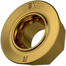 Placa De Fresado Iso Rdmt 120500sn-r:m8330 D.5,5mm Pvd Recubierto Oro