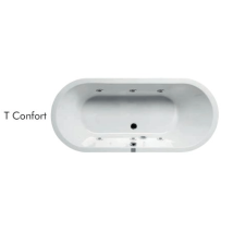 Sanycces – Hydromassage-Badewanne LOFT – 180cm x 80cm – 209 Liter – 45kg – Antibakterielle Oberfläche – LED-Beleuchtung