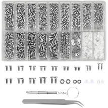 Brillenschrauben-set, 1000 Stück Uhrmacher-schrauben-reparaturset Mit 4-in-1-schraubendreher Und Mini-pinzette