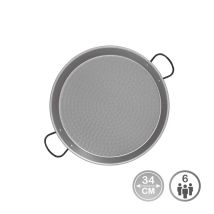 Paellera De Acero Pulido Para Induccion Y Vitroceramica Ø34cm (6 Personas)