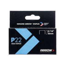 P22 Staples 8mm ( 5/16in) Box 5050 Arrp22516