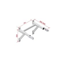 Hymer - Console Murale Réglable Pour Échelle À Crinoline - Longueur Déployée 0,4 M