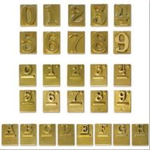Numero Civico in Ottone Bronzato – 5 – ALUBOX