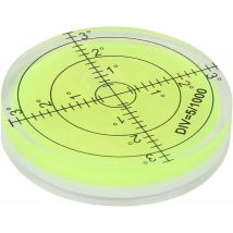 Odipie - Nivel De Burbuja Redondo, Herramienta De Medición De Diámetro De 60 Mm, Nivel De Burbuja Redondo Con Escala Para Equilibrar Equipos De Cámara
