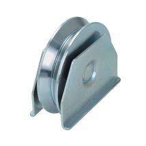 Ruote per cancelli con gola a Y in acciaio zincato – 120 mm – 4 pezzi – 2 cuscinetti