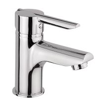Mezclador De Lavabo De Latón Cromado Con Palanca Piralla Serena 0se00088a16 Cromo - Desagüe Automático 1"1/4
