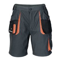 Terratrend - Pantaloncini Uomo Taglia 52 Grigio Scuro / Nero / Arancio