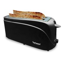 Grille Pain 2 Longues Fentes Techwood Tgp-506 - 1300 Watts - Noir
