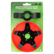 Kawapower Disque De Débroussailleuse Anti-herbes 2+5 Dents 145 Mm