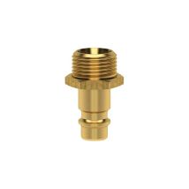 Racor de latón NW 72 AG – Enchufe pezón – Presión máxima 35 bar – Caudal 1000 l/min – Rango de temperatura -20 a +100 °C