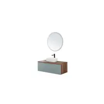 Mobile Bagno Sospeso 'amalfi' Verde Salvia, 110x46x40 Cm