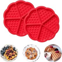 Silicone Waffelform Gaufre Moule Waffelformen À Gaufres Silicone Waffelform Moule En Silicone Moule À Cake, Moule À Gâteau En Forme De Coeur