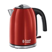 Russell Hobbs - 20412-70 Elektrischer Wasserkocher Schwarz, Rot, Edelstahl