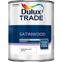 Dulux Trade Satinwood - Pure Brilliant White - 1 Litre