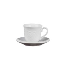 Tazzina Caffe Cuori C/piattino 6pz