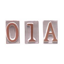 Numero Civico 6/9 In Terracotta 5x9 Cm Q.ta 10