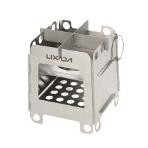 Lixada Faltbarer, Leichter Holzofen, Tragbarer Edelstahl-taschenofen Für Outdoor, Camping, Rucksackreisen, Kochen, Picknick