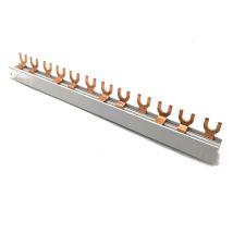 Barre De Connexion Tripolaire 12 Contacts Pour Interrupteurs Différentiels Pcel-3p-bar-12te