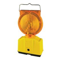 Taliaplast 500204 Solar-Baustellenleuchte – automatisch blinkend – LED – 33 x 18,5 x 8,5 cm – 24 Stunden Leuchtdauer – 360° Rotationswinkel