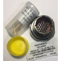 Souriau - Amphenol He308-07t15-19pn7m Mil-normkreiskontakt, 19 Pos. Männlich – Mil-dtl-38999