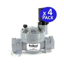 Set Di 4 Elettrovalvola Per Irrigazione 1'' 9v Irritrol 2500mt, Per Programmatori A Batteria