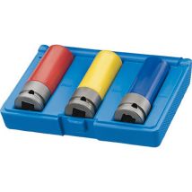 Revestimiento De Manguitos De Choque 1/2'', Con Polaina De Protección, Cantidad : 3 Unidades, Contenido 17 (azul) 19 (amarillo) 21 (rojo) Mm