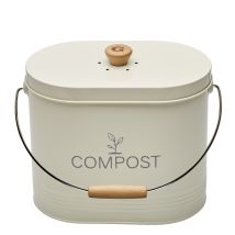 7-liter-ovaler Beigefarbener Komposteimer Mit Filter - Guillouard - 040633
