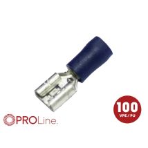 Acv 344801-2-0-p Linguetta Piatta Terminale Spessore Spina: 0.8 Mm Parzialmente Isolato Blu 100 Pz. Pezzo
