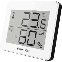 Termoigrometro X200 - Display Digitale Della Temperatura Ambientale E Della Relativa Umidità - Da 0 A 50 ̊c, Bianco - Boneco