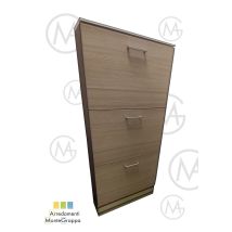 Scarpiera Lavella Dipiù Larice Naturale 70x22x145 - 3 Ante A Ribalta
