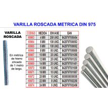 Varilla Roscada Métrica 24 Mm Din 975 Calidad 5.6