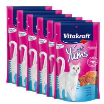 Katzensnack Cat Yums Plus Lachs - 9 X 40g - Vitakraft