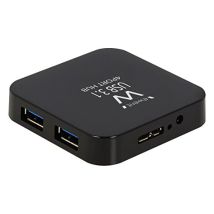 Ewent Ew1134 Hub Di Interfaccia Usb 3.2 Gen 2 (3.1 Gen 2) Type-a 5000 Mbit/s Nero