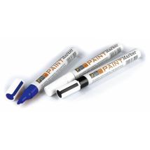 Marcador de pintura azul – 12 unidades – Marcadores profesionales a base de pintura permanente – Aptos para todas las superficies